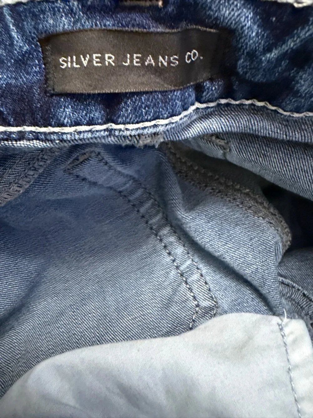 Silver Jeans Tuesday Slim Bootcut 34x31 Y2K Boho Model Off Duty